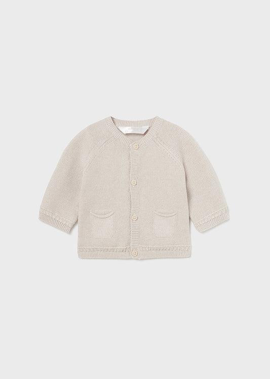 Langarm Strickweste in beige von Mayoral