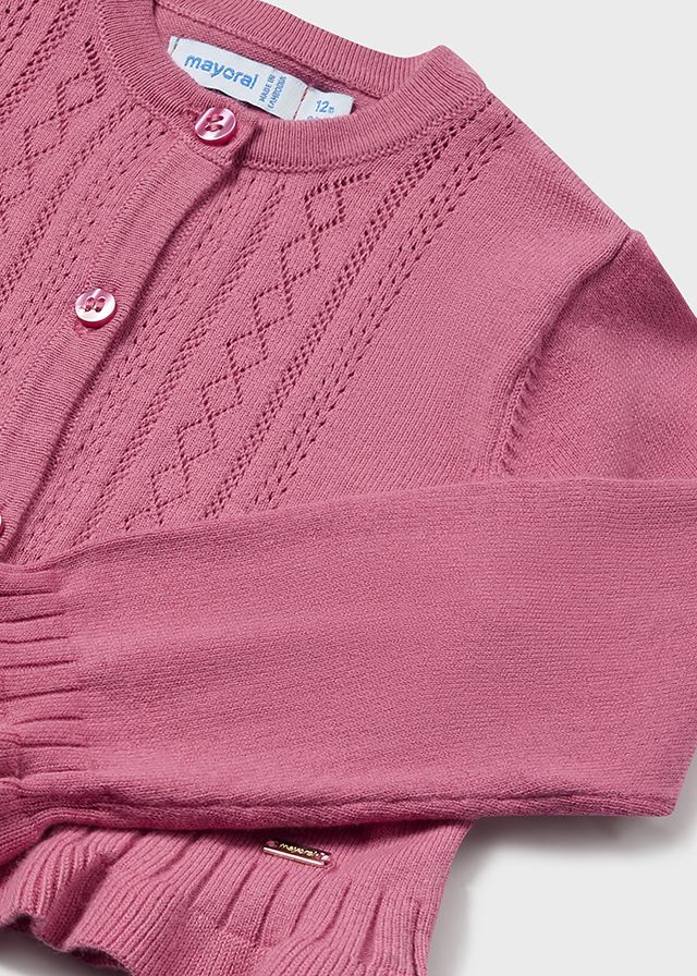 Strickjacke mit Lochmuster von Mayoral