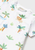 Set bestehend aus Shirt mit passender Latzhose für Neugeborene von Mayoral