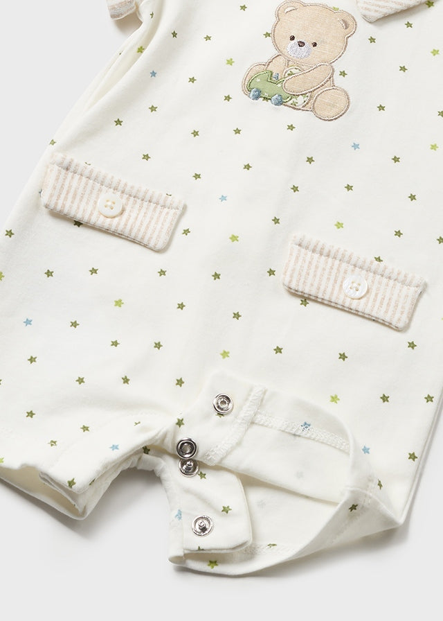 Kurzarm Schlafanzug für mit Hemdkragen für Neugeborene von Mayoral