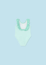 Badeanzug in türkis mit Aufdruck von Mayoral