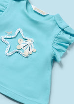 3-teiliges Set bestehend aus Shirt, Capri Hose und Haarband von Mayoral