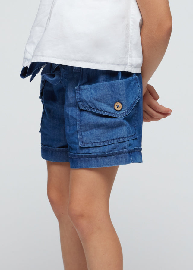 Kurze Hose mit Taschen und Schleife zum binden von Mayoral