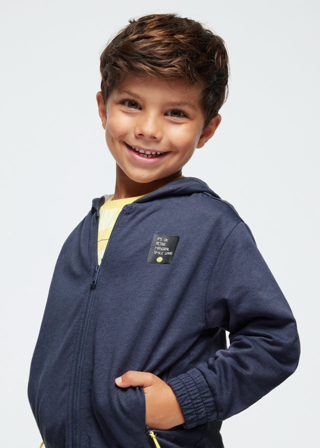 Kapuzenpullover mit Zipp von Mayoral