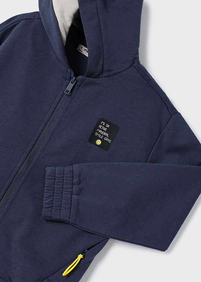 Kapuzenpullover mit Zipp von Mayoral