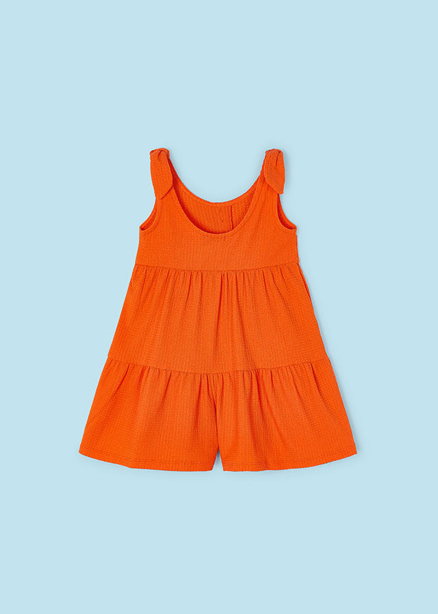 Jumpsuit in orange prefect für den Sommer luftig und leicht von Mayoral