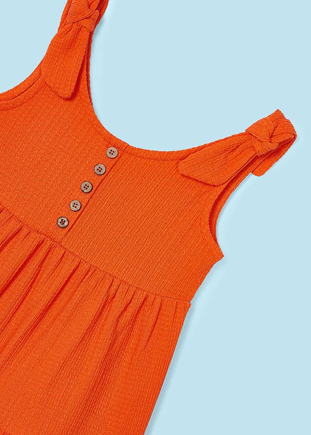 Jumpsuit in orange prefect für den Sommer luftig und leicht von Mayoral