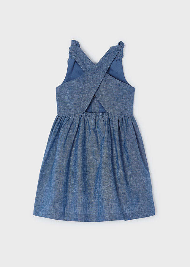 Leinenkleid mit Knopfleiste von Mayoral