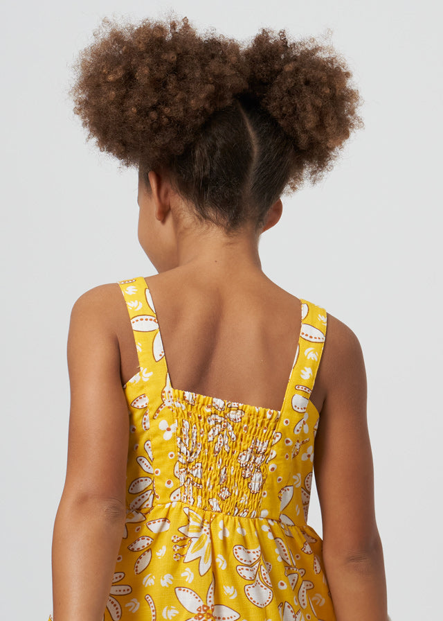gemustertes Kleid mit Schleife von Mayoral