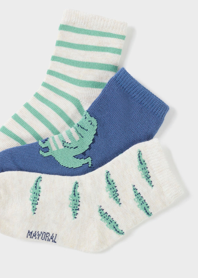 3er Set Socken aus der Kollektion Croco von Mayoral