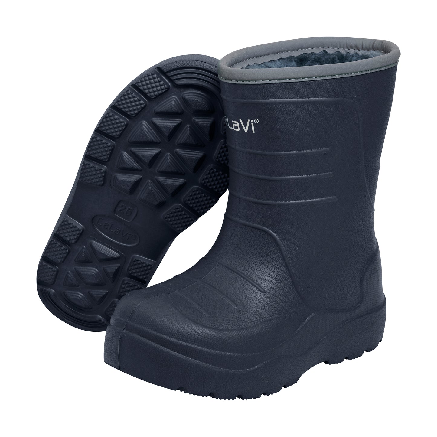 Die gefütterten Gummistiefel für Kinder sind perfekt für kalte und nasse Tage. Die Thermalfunktion hält die Füße warm und trocken, während das geprägte Design für einen modischen Look sorgt. Mit diesen Gummistiefeln sind Ihre Kinder für jedes Wetter gerüstet.