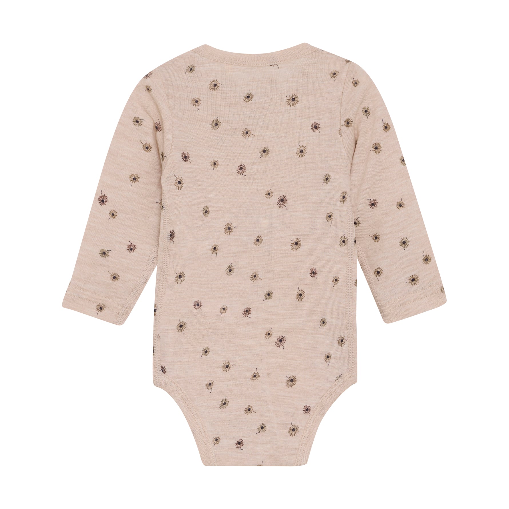 Dieses Body überzeugt mit einem dezenten, durchgehenden Blumenmuster von Celavi und besteht aus hochwertiger Wolle für angenehmen Tragekomfort.