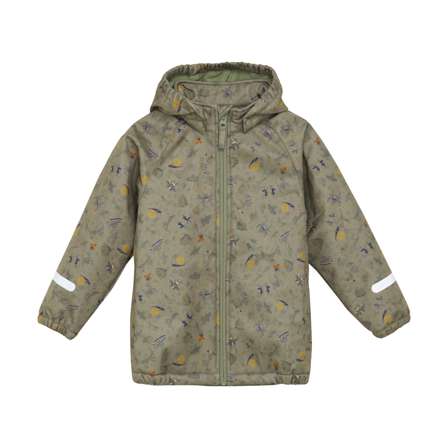 Die Softshell-Jacke von Celavi überzeugt mit einem weichen Innenfleece und einem attraktiven Tiermuster. Mit einer Wassersäule von 8000 mm hält sie an kühlen und nassen Tagen warm und trocken. In Kombination mit der passenden Hose bietet sie kleinen Abenteurern umfassenden Schutz.
