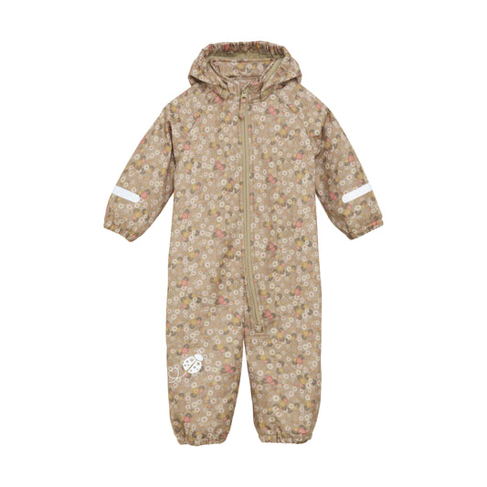 Der Softshell-Overall von Celavi besticht durch ein charmantes Blumenmuster und ist innen mit weichem Fleece ausgestattet. Mit einer Wassersäule von 8000 mm bietet er zuverlässig Schutz an kühlen und regnerischen Tagen. Ideal für wechselhafte Wetterbedingungen.