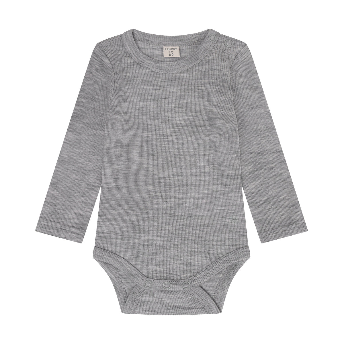 Das hochwertige Body LS – SOLID von Celavi ist die perfekte Wahl für kuschelige Tage. Der langärmelige Body aus 100% Wolle bietet natürliche Wärmeisolation und angenehmen Tragekomfort. Die graue Färbung ist zeitlos und vielseitig kombinierbar. Ideal für Babys, die Qualität und Komfort brauchen.