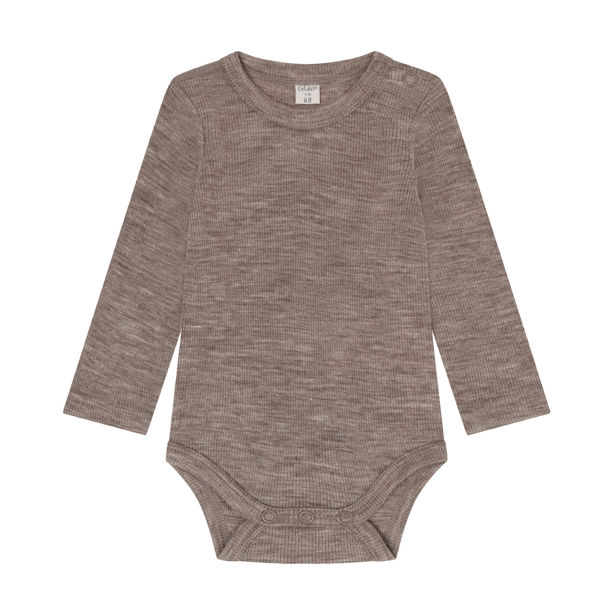 Das hochwertige Body LS – SOLID von Celavi ist die perfekte Wahl für kuschelige Tage. Der langärmelige Body aus 100% Wolle bietet natürliche Wärmeisolation und angenehmen Tragekomfort. Die braune Färbung ist zeitlos und vielseitig kombinierbar. Ideal für Babys, die Qualität und Komfort brauchen.
