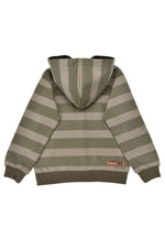 Sweatjacke geringelt 'Traktor' von Bondi – perfekt für kleine Abenteurer. Das kuschelige Sweatshirt besticht durch sein verspieltes Traktor-Design und die klassischen Streifen. Die hochwertige Baumwoll-Polyester-Mischung sorgt für Komfort und Langlebigkeit. Ideal für Alltag und Freizeit – ein Lieblingsstück, das Kinderherzen höher schlagen lässt.
