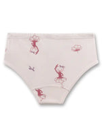 Der anschmiegsame Hüftslip für Mädchen von Sanetta in zartem Rosa begeistert mit einem reizenden Ballerina-Allover. Aus einem hautschmeichelnden Baumwoll-Modal-Mix gefertigt, bietet die elastische Single-Jersey-Qualität einen besonders zarten und angenehmen Tragekomfort. Der Slip sitzt bequem auf normaler Leibhöhe, während der weiche Taillenbund nicht einschneidet und für eine optimale Passform sorgt. Der verspielte Allover zeigt liebevoll gestaltete Bärchen-Ballerinas mit Blütenröckchen in Pink und Schleif