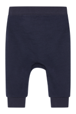 Diese dunkelblauen Sweatpants aus hochwertiger Wolle von Hust &amp; Claire bieten Komfort und Stil in einem.