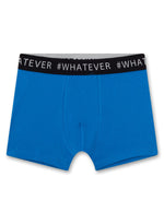 Coole Hipshorts im Doppelpack für Jungen mit jugendlichem Graffiti-Alloverprint und in Blau von Sanetta