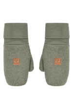 Weiche, grüne Wollhandschuhe von Hust &amp; Claire, die Komfort und Stil perfekt verbinden.