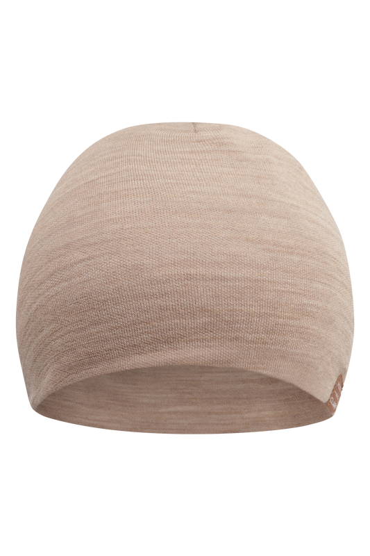Diese beige Wollmütze von Hust &amp; Claire bietet stilvollen Schutz und angenehme Wärme für kalte Tage.