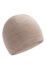 Diese beige Wollmütze von Hust &amp; Claire bietet stilvollen Schutz und angenehme Wärme für kalte Tage.