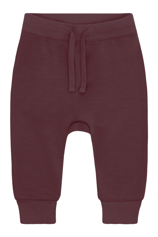 Diese dunkelroten Sweatpants aus Wolle von Hust &amp; Claire bieten Komfort und Stil in einem.