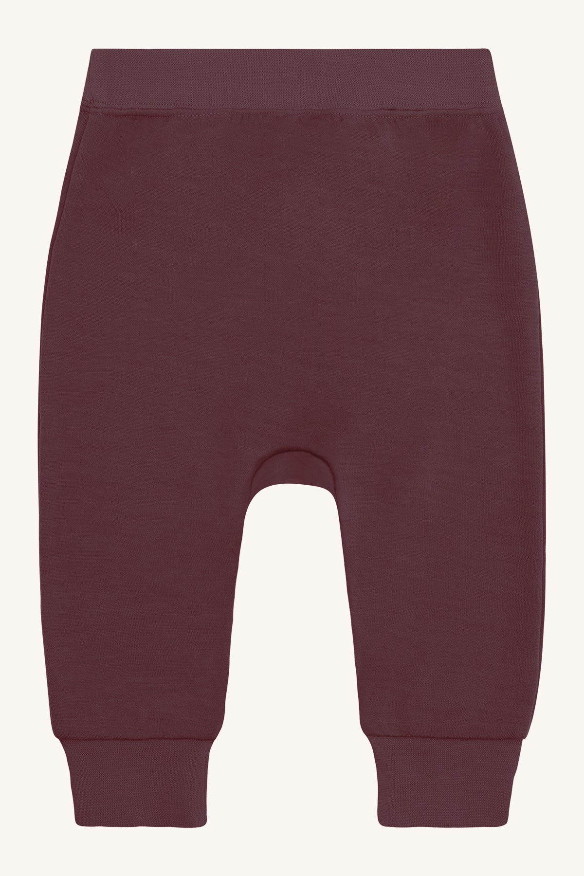 Diese dunkelroten Sweatpants aus Wolle von Hust &amp; Claire bieten Komfort und Stil in einem.