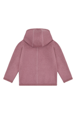 Die rosa Wolljacke von Hust &amp; Claire sorgt für wohlige Wärme und ein angenehmes Tragegefühl.