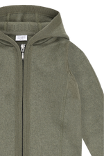 Die olivgrüne Wolljacke von Hust &amp; Claire bietet zuverlässigen Schutz und angenehmen Tragekomfort für jede Gelegenheit.