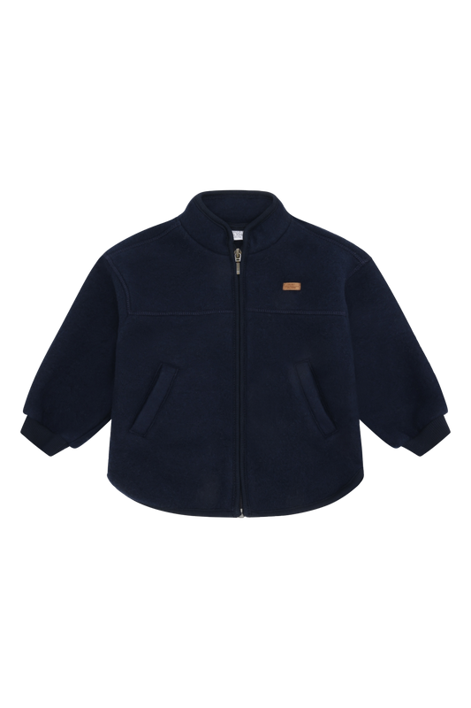 Kuschelige Fleecejacke aus Wolle von Hust &amp; Claire – warm, weich und perfekt für kleine Abenteurer!