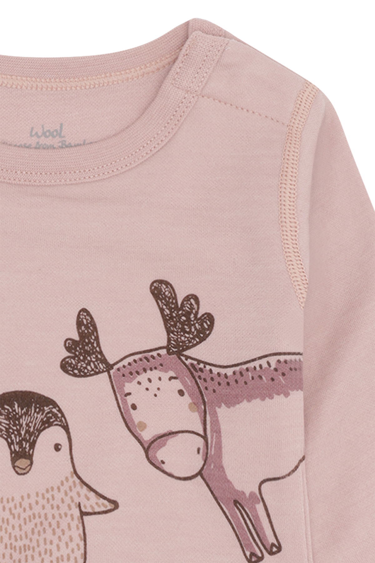 Dieses rosa Body von Hust &amp; Claire überzeugt mit einem charmanten Wintertier-Motiv und bietet gleichzeitig angenehmen Tragekomfort für Ihr Kind.