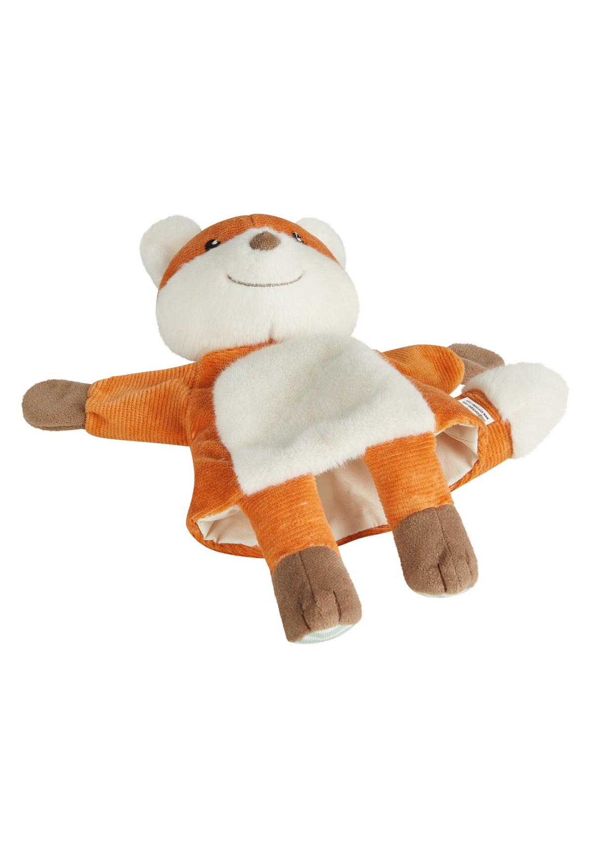 Die Handpuppe Filou ist eine detailreich verarbeitete Spielfigur aus weichem Flausch und Cord. Mit ihrer angenehmen Haptik und robusten Verarbeitung eignet sie sich besonders für fantasievolles Spielen und erste Theaterszenen. Kinder können mit Filou Geschichten nachspielen oder frei erfinden – dabei wird nicht nur die Sprache gefördert, sondern auch das Selbstbewusstsein gestärkt. Ein pädagogisch sinnvolles Spielzeug für viele Einsatzmöglichkeiten.

31 cm groß, aus Flausch und Cord mit wattierter Füllung
h