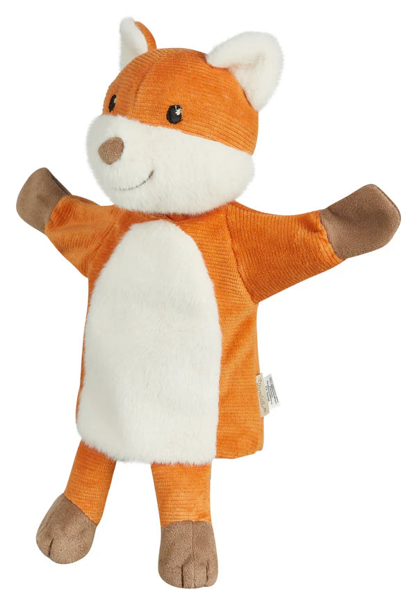 Die Handpuppe Filou ist eine detailreich verarbeitete Spielfigur aus weichem Flausch und Cord. Mit ihrer angenehmen Haptik und robusten Verarbeitung eignet sie sich besonders für fantasievolles Spielen und erste Theaterszenen. Kinder können mit Filou Geschichten nachspielen oder frei erfinden – dabei wird nicht nur die Sprache gefördert, sondern auch das Selbstbewusstsein gestärkt. Ein pädagogisch sinnvolles Spielzeug für viele Einsatzmöglichkeiten.

31 cm groß, aus Flausch und Cord mit wattierter Füllung
h