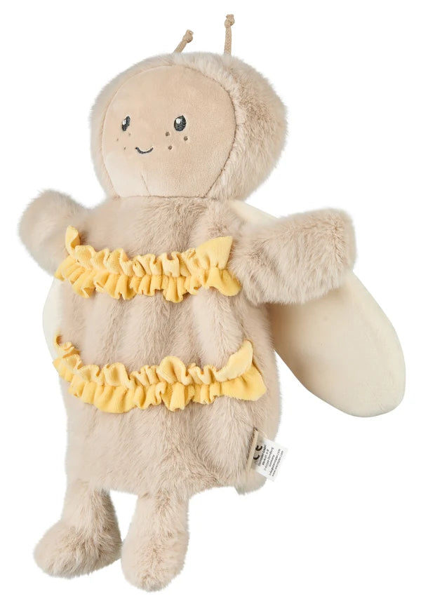 Die Handpuppe Biene bringt Bewegung und Spaß in jedes Puppenspiel und regt die Fantasie an.

Aus weichem Flausch&nbsp;mit elastischen Details
Wattiert mit Polyesterwatte&nbsp;für eine weiche, stabile Form
Baumwollmischfutter im Inneren&nbsp;für angenehmes Tragen an der Hand
Freundliches Bienen-Design&nbsp;– ideal für Geschichten und Lernspiele
Maschinenwaschbar&nbsp;bei 40°

Perfekt für Eltern, Erzieher und Kinder, die Geschichten lebendig werden lassen möchten.