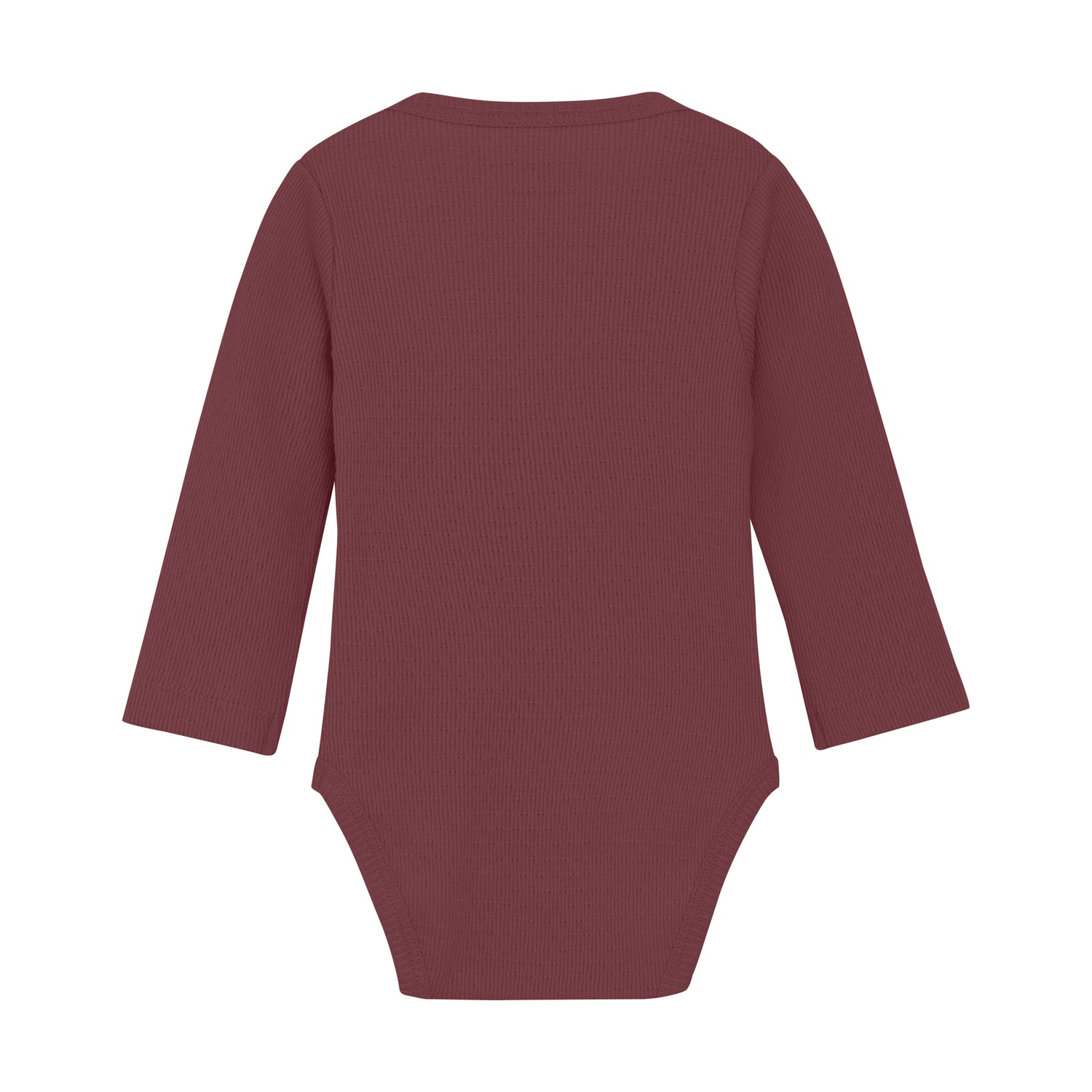 Dieser Langarm Body für Babys ist in einem beerenfarbenen Ton gehalten und sorgt für ein süßes Outfit für Ihr Kleinkind. Der weiche Stoff und die langen Ärmel bieten Schutz und Wärme, während der Body gleichzeitig bequem und flexibel ist. Perfekt für jeden Anlass und für die empfindliche Haut Ihres Babys.