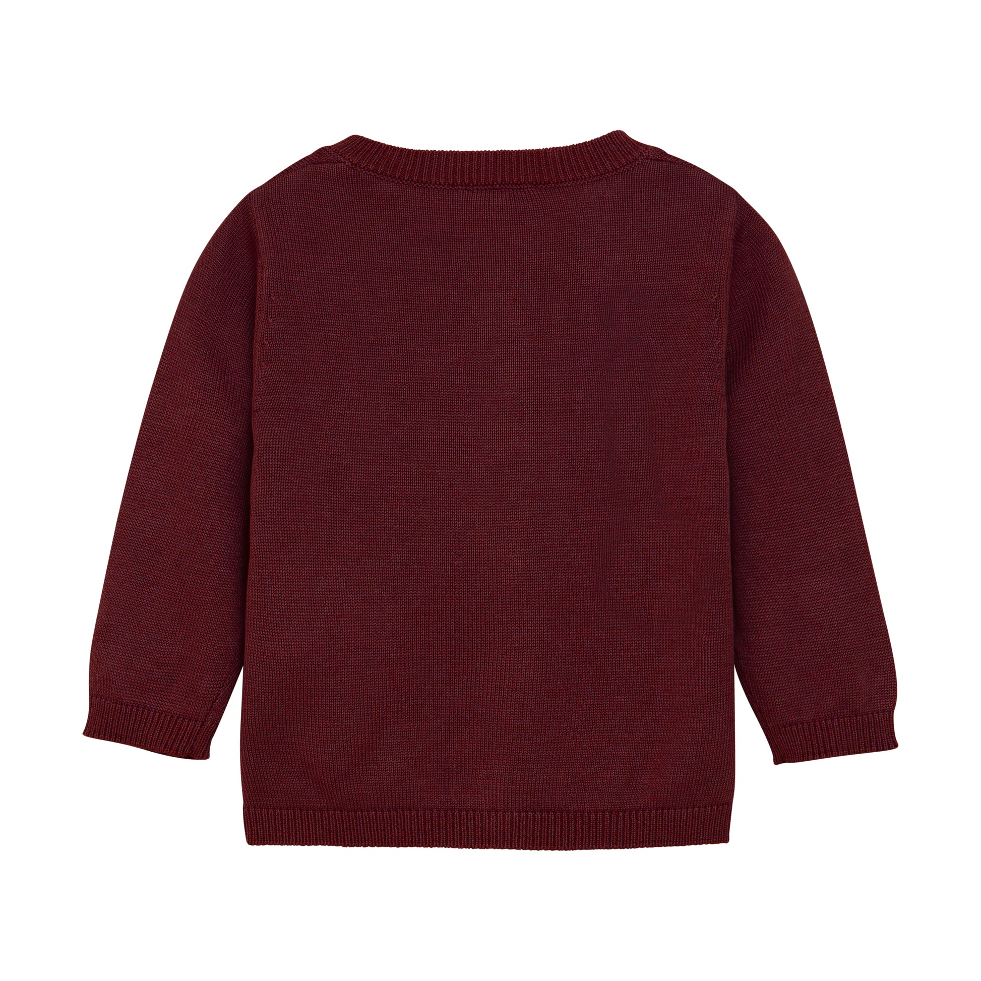 Diese wunderschöne Strickweste in bordeaux rot ist perfekt für Babys. Der weiche Stoff sorgt für ein angenehmes Tragegefühl und hält Ihr Baby warm. Mit dieser Strickweste ist Ihr Baby immer modisch gekleidet.