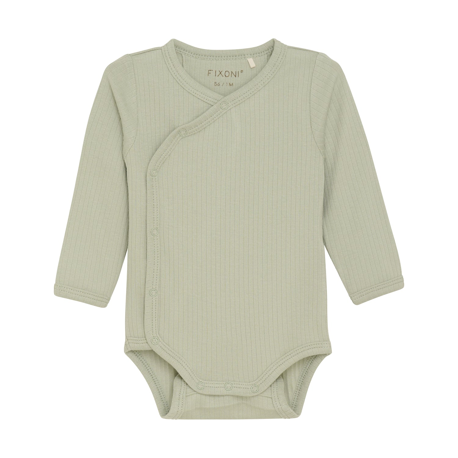 Der praktische Langarm-Wickelbody in frischem Mint von Fixoni überzeugt durch seine Mischung aus weicher Baumwolle mit einem Modal-Anteil und bietet angenehmen Tragekomfort für Ihr Baby. Das praktische Design sorgt für einfache Handhabung und hält Ihr Kind warm und geschützt. Ideal für den Alltag und vielseitig kombinierbar.