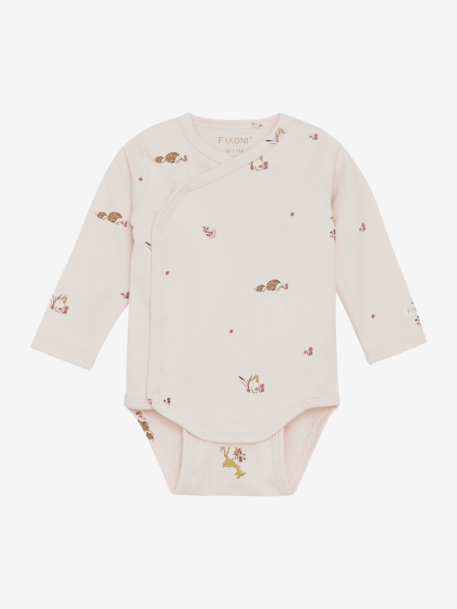 Der langärmelige Wickelbody von Fixoni mit charmantem Igelmotiv bietet Ihrem Baby nicht nur Komfort, sondern auch stilvolle Wärme – perfekt für jeden Tag.