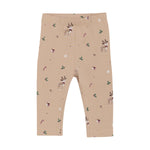 Diese beigen Leggings von Fixoni sind mit zarten Weihnachtsmotiven verziert und bringen festliche Stimmung in Ihren Alltag.