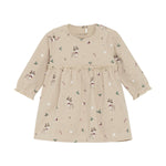 Dieses langärmelige Bodykleid von Fixoni in Beige besticht durch zarte, weihnachtliche Motive und sorgt für festliche Eleganz in der kalten Jahreszeit.