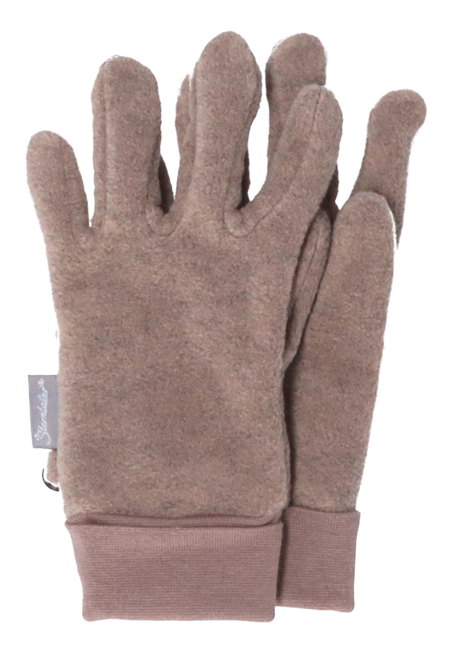 Entdecken Sie die eleganten braunen Fingerhandschuhe von Sterntaler, die Komfort und Stil perfekt vereinen.