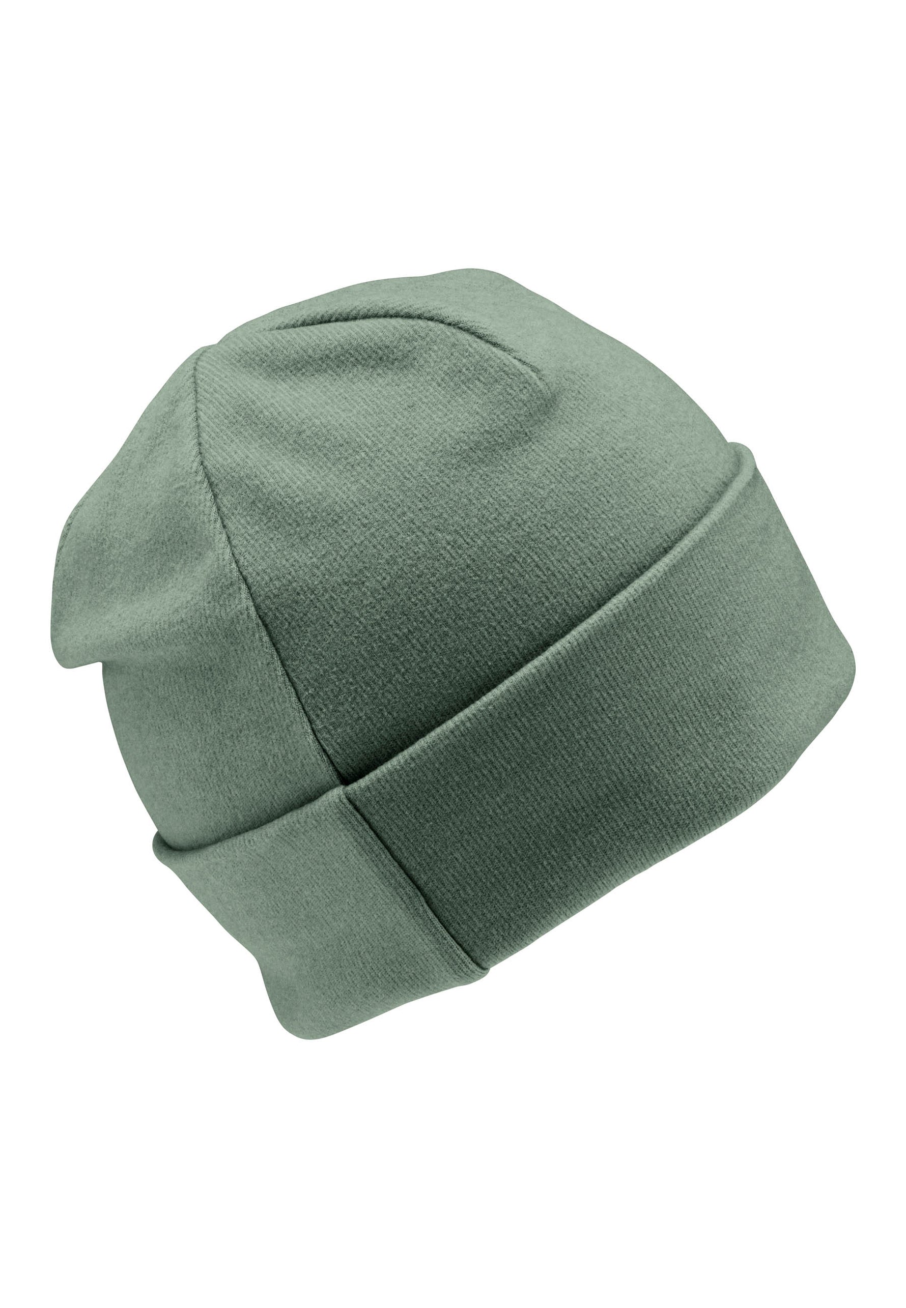 Diese grüne Umschlagmütze von Sterntaler überzeugt durch ihr ansprechendes Design und sorgt für angenehme Wärme.