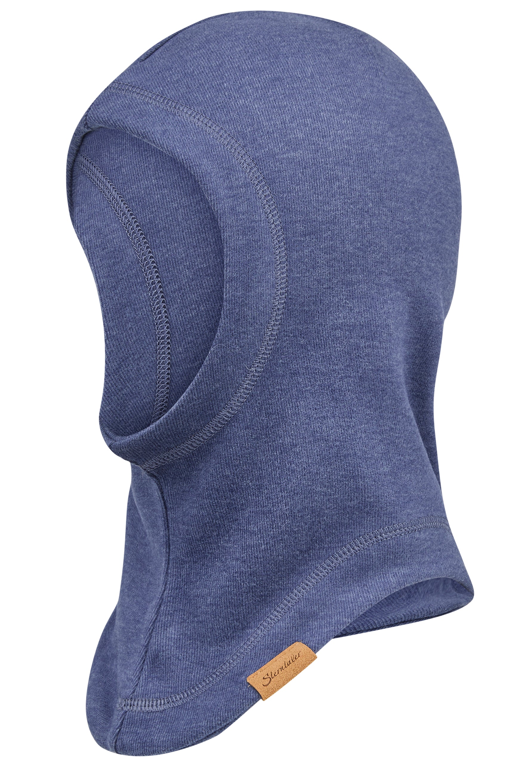 Diese einfarbige blaue Schalmütze von Sterntaler bietet optimalen Schutz und Komfort für kalte Tage.