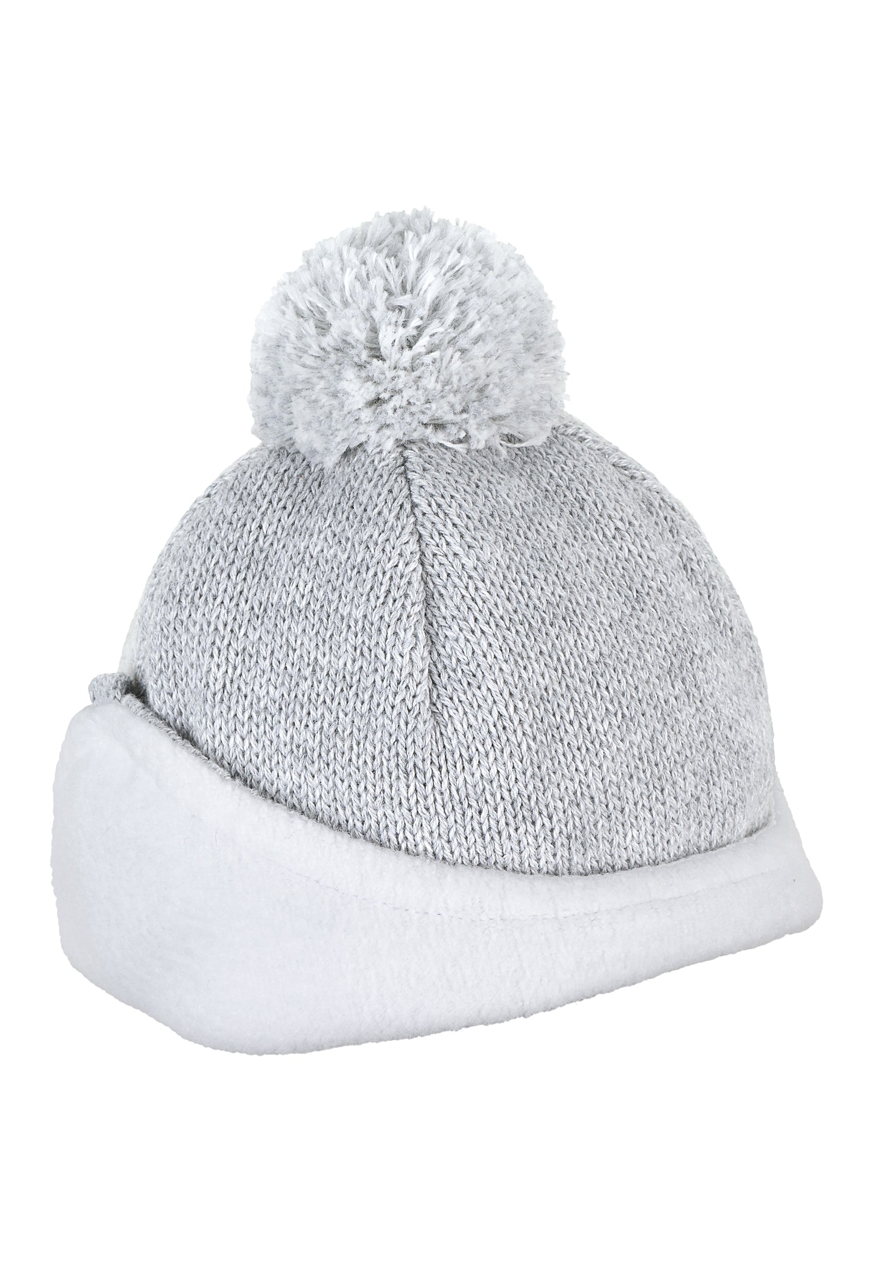 Diese graue Strickmütze von Sterntaler besticht durch ihren charmanten Pompon und sorgt für stilvolle Wärme an kalten Tagen.