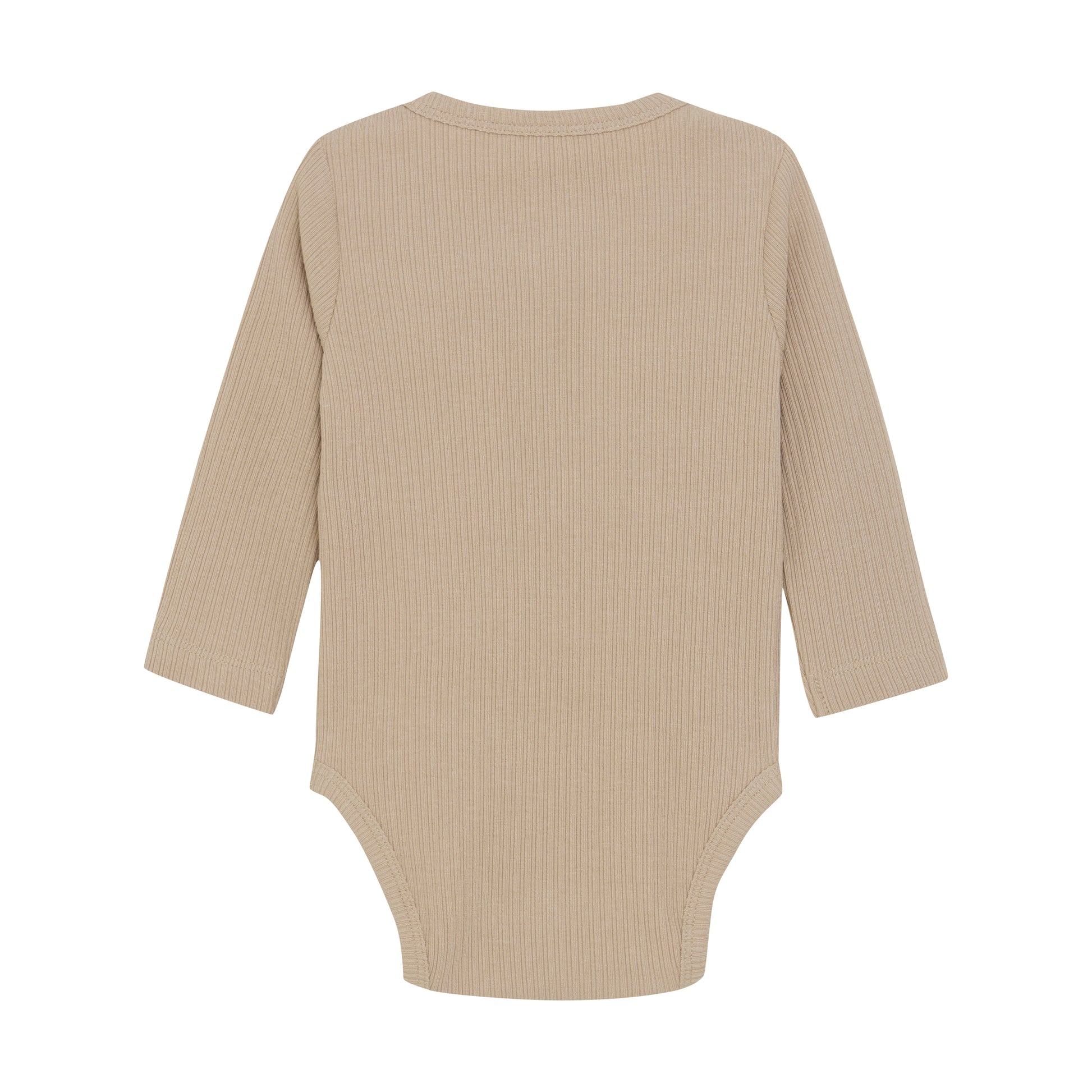 Entdecken Sie unseren kuscheligen und bequemen Basic Body langarm in beige für Babys. Die weichen Rippungen bieten höchsten Tragekomfort und schmiegen sich sanft an die empfindliche Haut Ihres Babys an. Perfekt für den Alltag, damit Ihr Kind sich frei bewegen kann.
