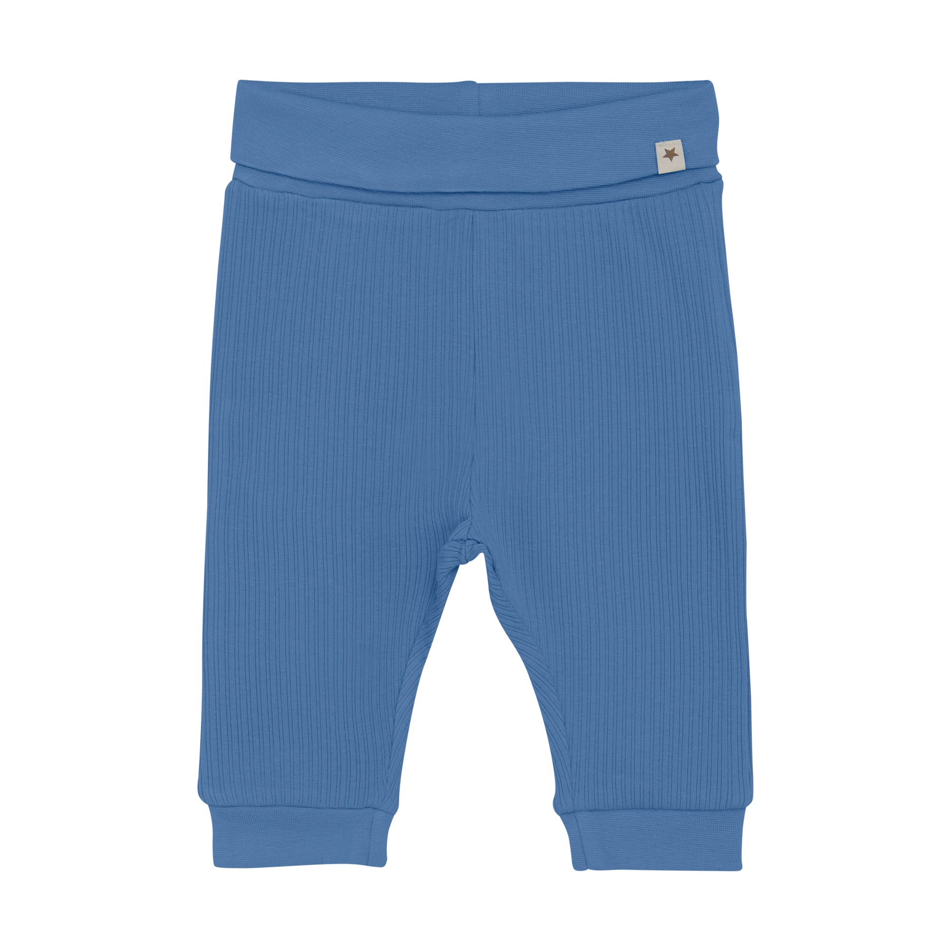 Die blauen Rib Pants von HUTTELIHUT überzeugen durch ihr hochwertiges Rippstrickmaterial und bieten einen komfortablen Sitz bei stilvollem Design.
