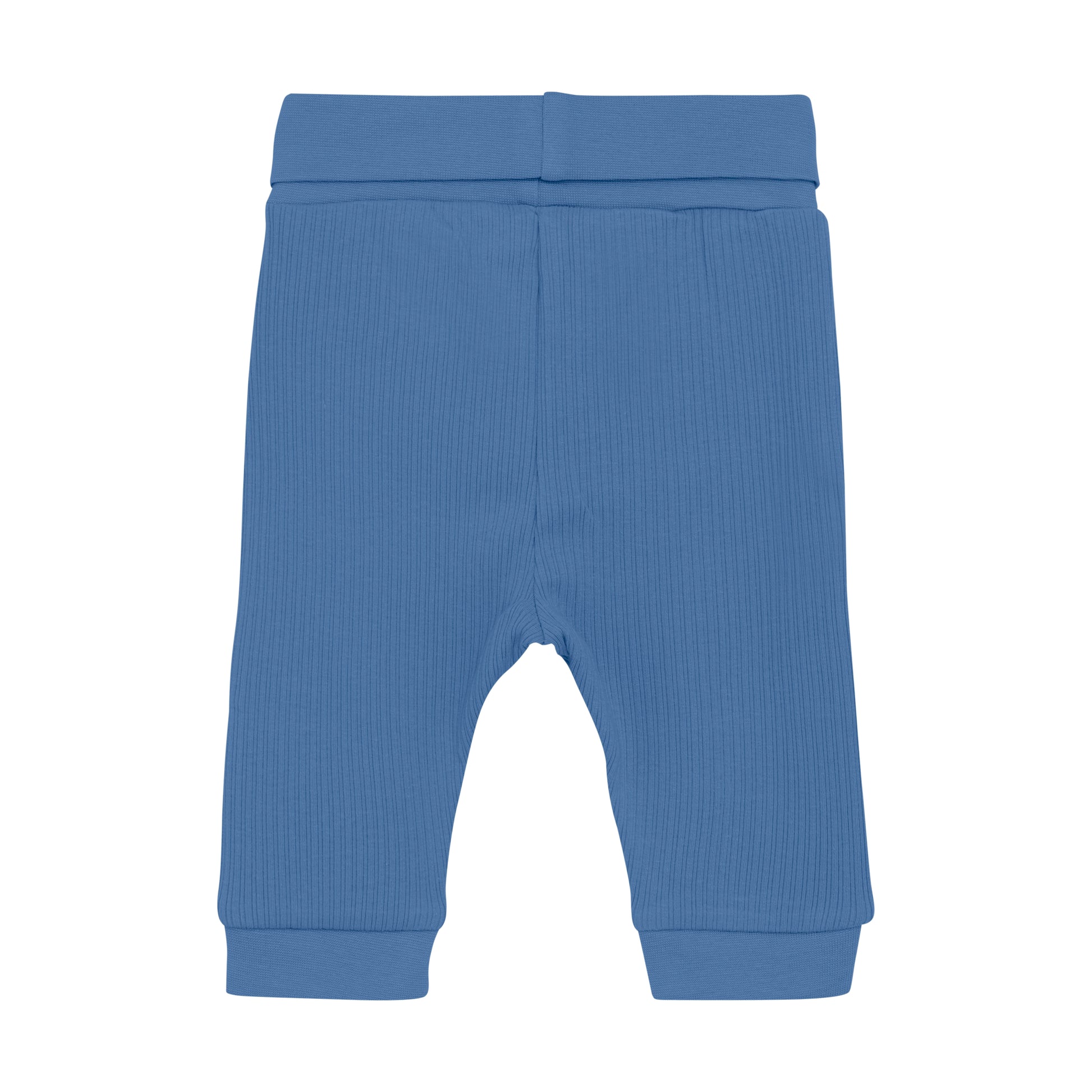 Die blauen Rib Pants von HUTTELIHUT überzeugen durch ihr hochwertiges Rippstrickmaterial und bieten einen komfortablen Sitz bei stilvollem Design.