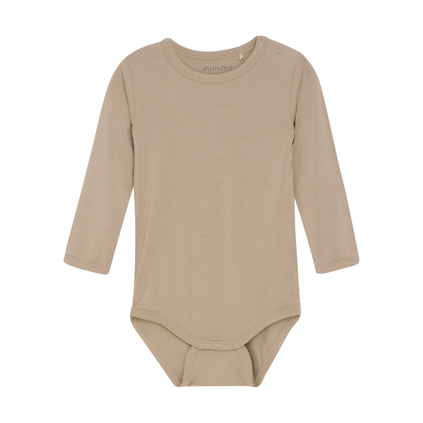 Dieser schlichte Body in Beige von MINYMO überzeugt durch sein zeitloses Design und hochwertige Verarbeitung.
